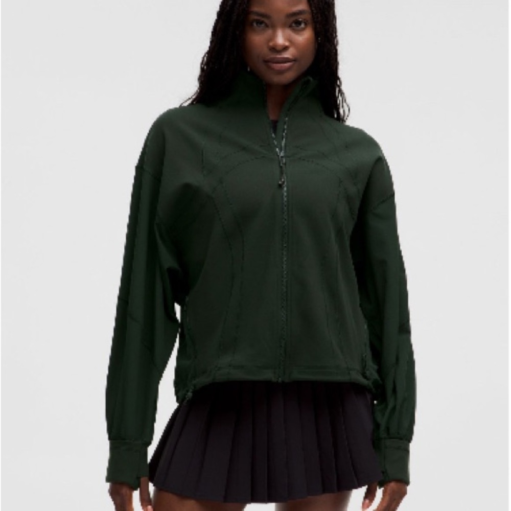 Lululemon Athletica Rainforest Green Bomber Jacket